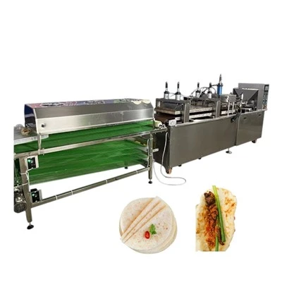 Chapati Pita Flour Wrapper Making Line Pancake Making Machine