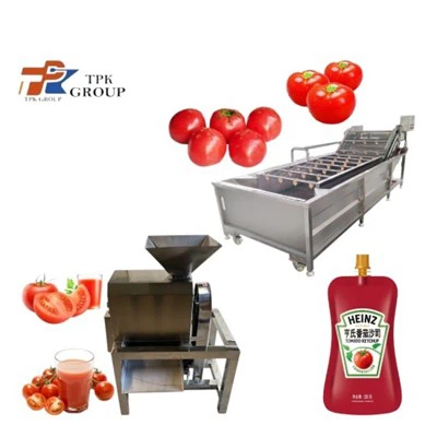 Produktionslinje for tomatsaus